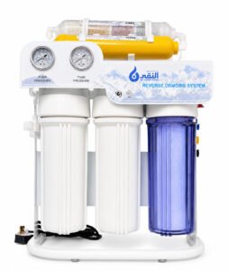 8-Stage RO Booster System with Iron Frame and Manual Flush (Dual Gauges)