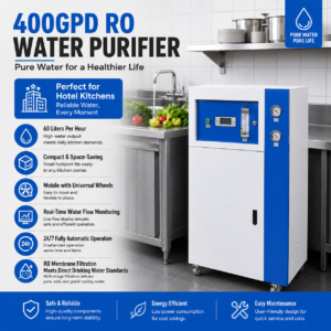 Low-pressure water purification equipment – large blue tank 400G