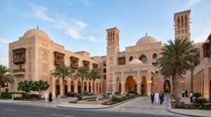 Luxury Middle East Hotel Exterior with Sustainable Water Solutions